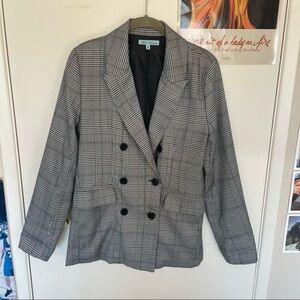Sabo Skirt Checkered Blazer